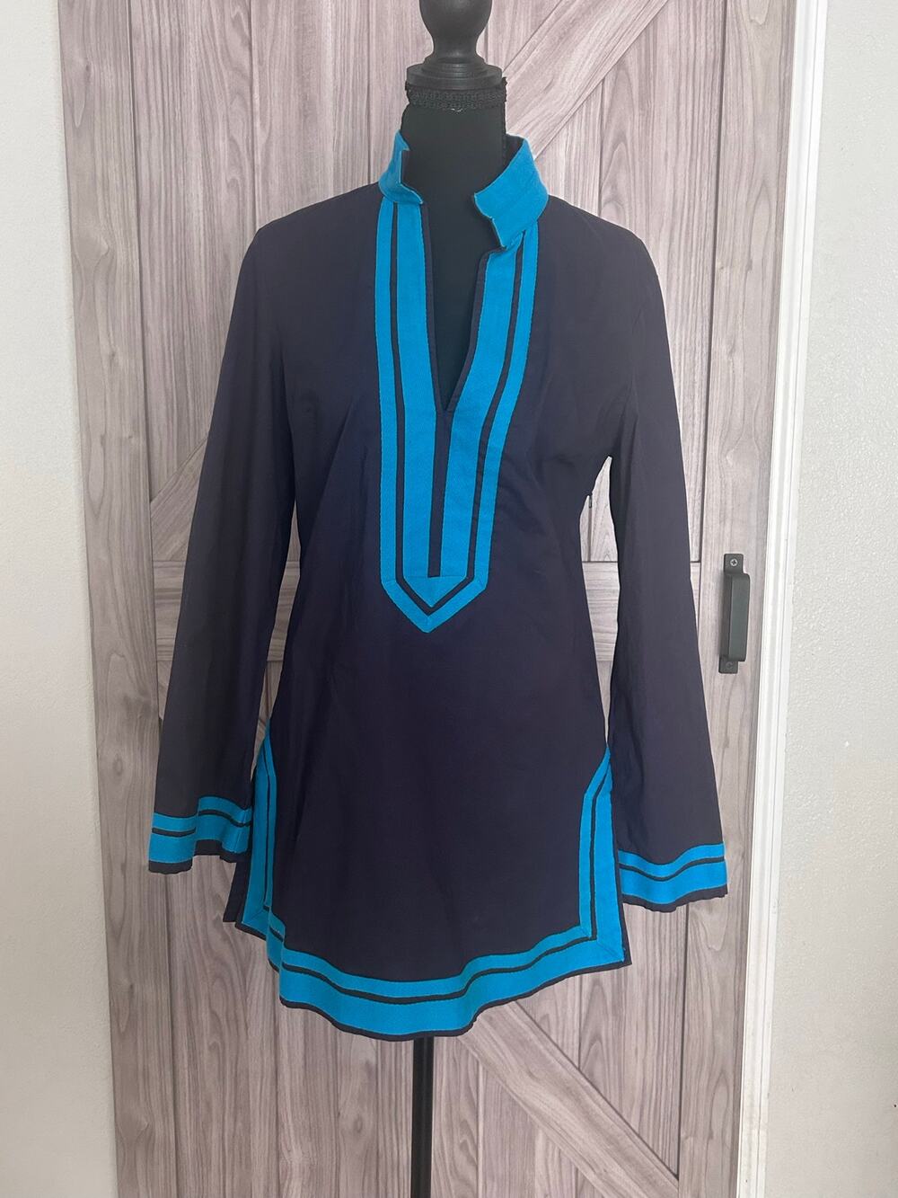 Tory Burch Tunic top blue 8